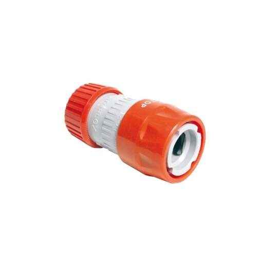 Snelkoppeling met stop en slanghouder Ø 12-18 MM
